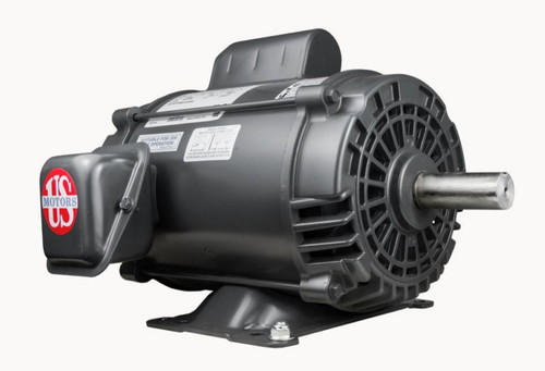 D3C1P18 Nidec 3 hp 3600 RPM 182T Frame (Rigid Base) 1-Speed 115/230V ODP Cap Start/Run Motor