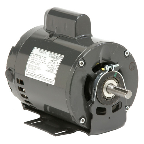 299 Nidec 1 1/2 hp 3600 RPM 115/208-230V 5.6" Dia. (Base) 1-Speed ODP Belt Drive Motor
