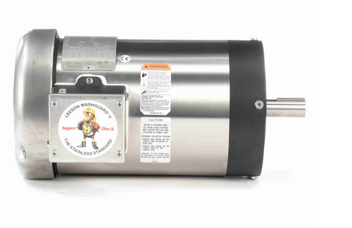 122200.00 Leeson Washguard 2 hp 1800 RPM 208-230/460V 3-Phase 145TC Frame TEFC (no base) Motor