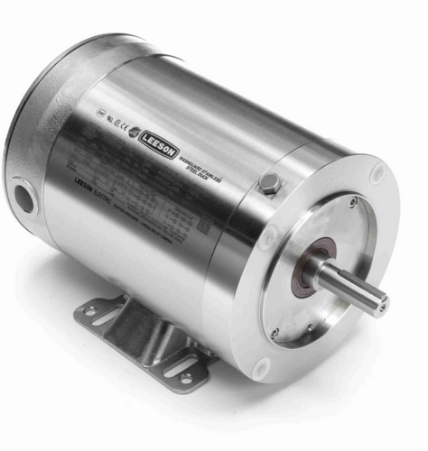 117275.00 Leeson Extreme Duck 1/2 hp 1200 RPM 208-230/460V 3-Phase 56HC Frame TENV (base) Motor