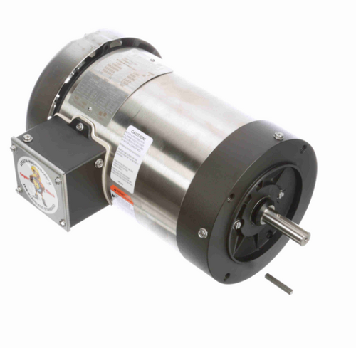 119488.00 Leeson Washguard 1 1/2 hp 1800 RPM 208-230/460V 3-Phase 56C Frame TEFC (no base) Motor