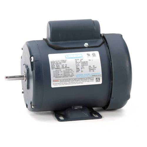 100955.00 Leeson |  1/3 hp 1725 RPM 48 Frame TEFC 115/208-230 Volts