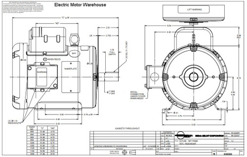 131637.00 Leeson |  3 hp 3450 RPM 182T Frame TEFC 115/208-230 Volts