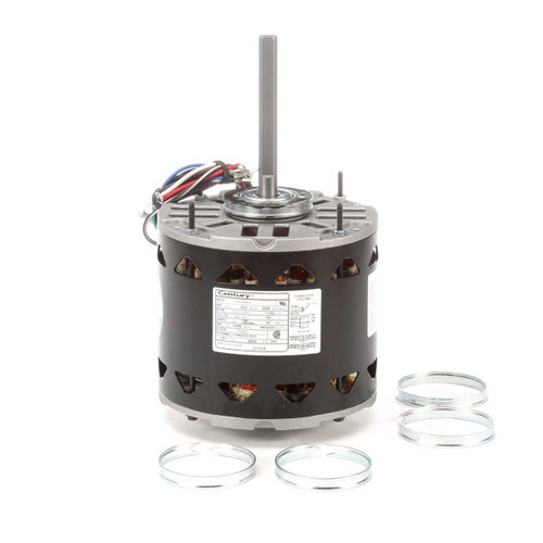 D1056S Century 1/2 hp 1075 RPM 3-Speed 48 Frame 208-230V Direct Drive Furnace Motor