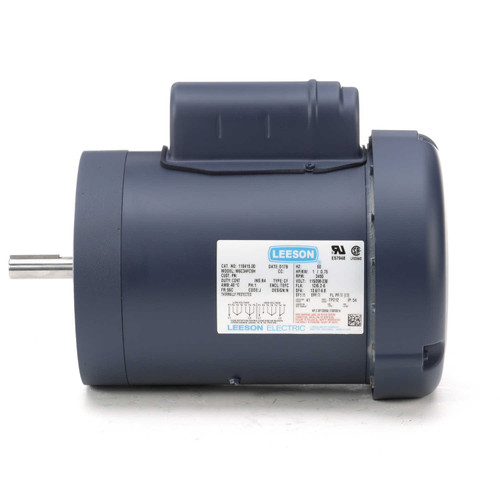 110415.00 Leeson |  1 hp 3600 RPM 56C Frame TEFC C-Face (no base) 115/208-230V