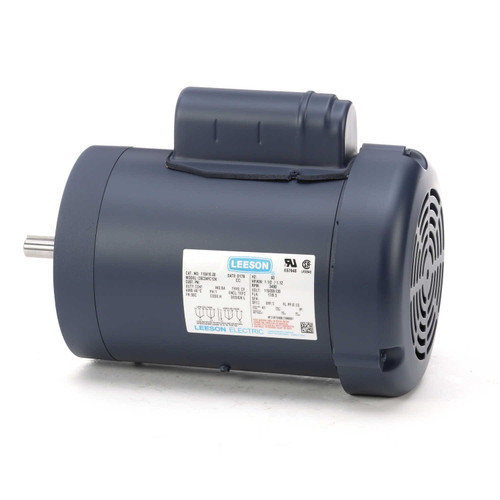 110419.00 Leeson |  1.5 hp 3600 RPM 56C Frame TEFC C-Face (no base) 115/208-230V
