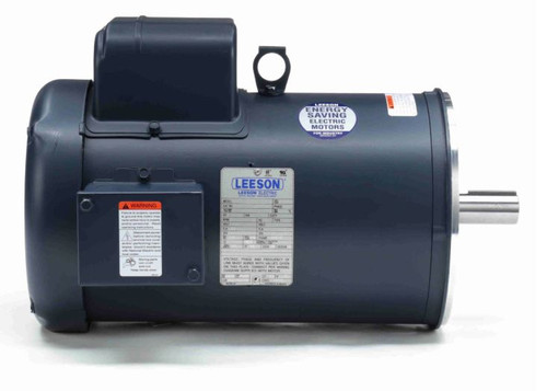 131540.00 Leeson |  5 hp 1800 RPM 184TC Frame TEFC C-Face (no base) 230V