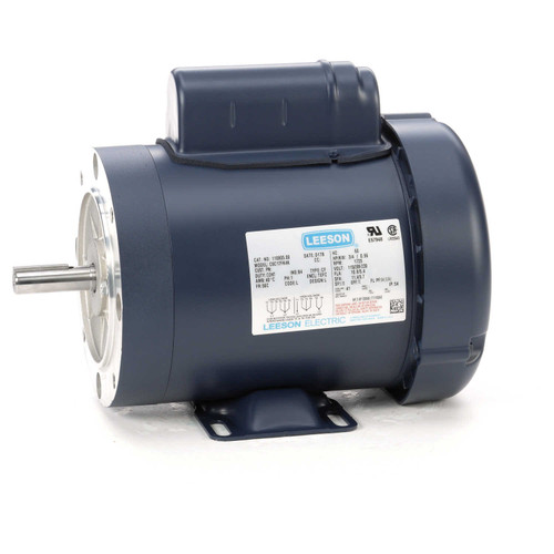 110905.00 Leeson |  3/4 hp 1800 RPM 56C Frame TEFC C-Face- Rigid Base 115/208-230V