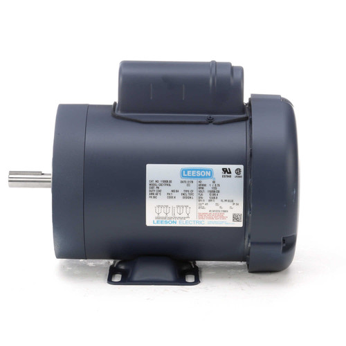 110908.00 Leeson |  1 hp 1800 RPM 56C Frame TEFC C-Face- Rigid Base 115/208-230V