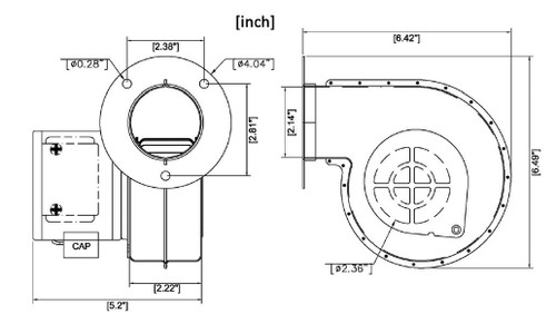 1TDN7, 1TDN7A, 4C440 Dayton Direct OEM Interchange Replacement Blower
