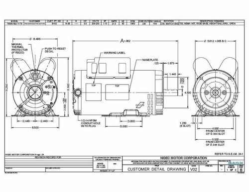 B182 Pressure Washer Motor