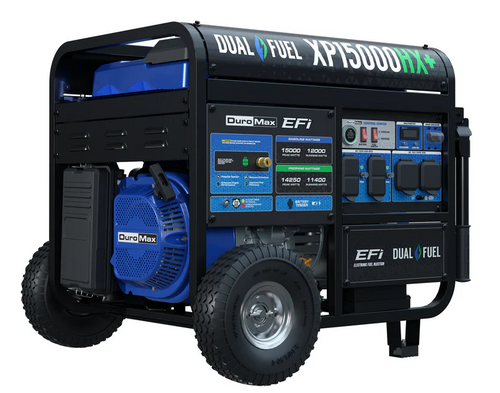 DuroMax XP15000HX+ Dual Fuel EFI Generator - 15,000 Watt Electric Start