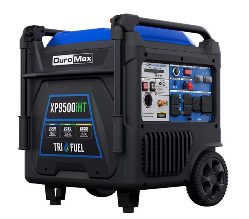 DuroMax XP9500iHT Tri-Fuel Inverter Generator - 9,500 Watt Quiet Power