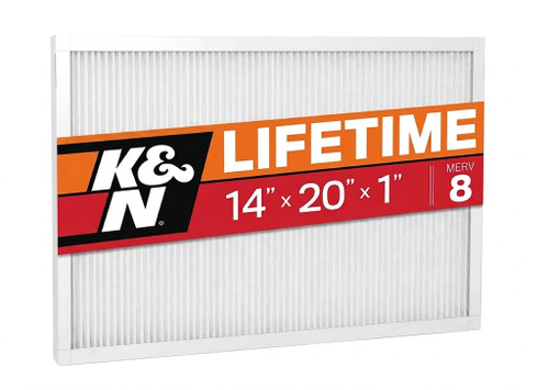 K&N HVC-8-11420 MERV 8 Washable HVAC Air Filter 14x20x1 Reusable Furnace Filter