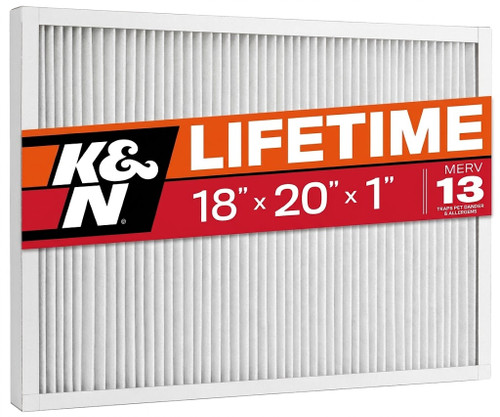 K&N HVC-13-11820 MERV 13 Washable HVAC Air Filter 18x20x1 Reusable Furnace Filter