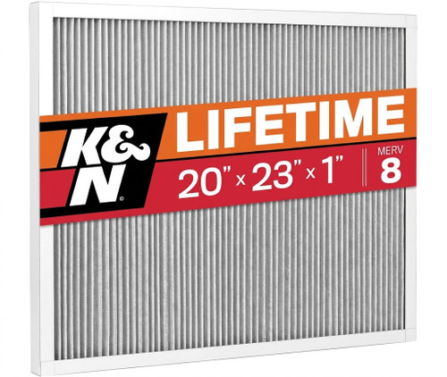K&N HVC-8-12023 MERV 8 Washable HVAC Air Filter 20x23x1 Reusable Furnace Filter