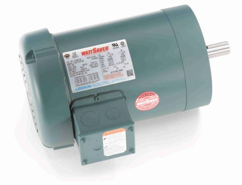 121067.00 Leeson |  1 hp 1800 RPM 143TC Frame TEFC C-Face (No Base) 230/460V