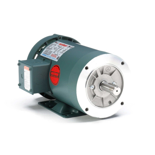 121180.00 Leeson |  1.5 hp 1800 RPM 145TC Frame TEFC C-Face (Rigid Base) 230/460V