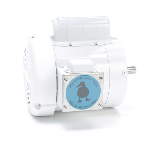 114311.00 Leeson |  1/3 hp 1800 RPM 56C Frame (no base) C-Face 115/208-230V Wash Down Duty