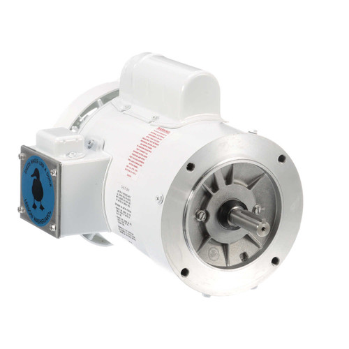 114317.00 Leeson |  1 hp 1800 RPM 56C Frame (no base) C-Face 115/208-230V Wash Down Duty