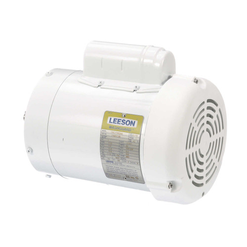 114317.00 Leeson |  1 hp 1800 RPM 56C Frame (no base) C-Face 115/208-230V Wash Down Duty