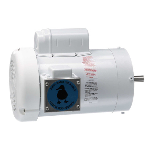 114319.00 Leeson |  1.5 hp 1800 RPM 56C Frame (no base) C-Face 115/208-230V Wash Down Duty