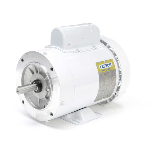 112529.00 Leeson |  1 hp 1800 RPM 56C Frame (Rigid Base) C-Face 115/208-230V Wash Down Duty