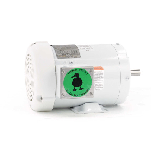 119475.00 Leeson |  1 hp 1800 RPM 56 Frame 208-230/460 Volts Wash Down Duty