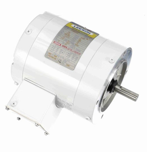 113954.00 Leeson |  1/3 hp 1800 RPM 56C Frame TENV (no base) C-Face 208-230/460V Wash Down Duty