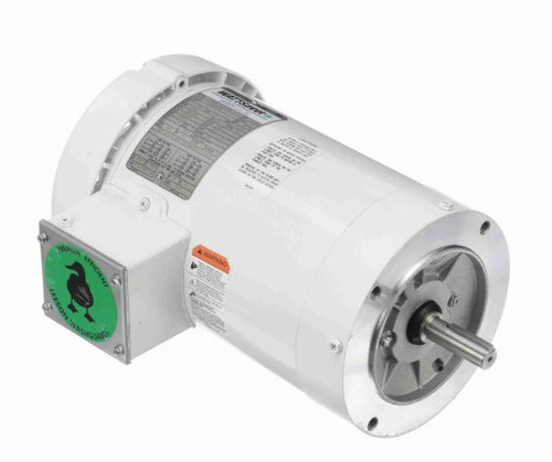 122180.00 Leeson |  1.5 hp 1800 RPM 145TC Frame TEFC (no base) C-Face 208/230-460V Wash Down Duty