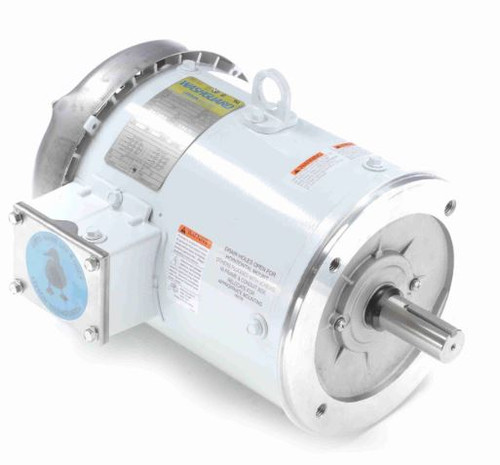 132439.00 Leeson |  3 hp 1800 RPM 182TC Frame TEFC (no base) C-Face 208-230/460V Wash Down Duty