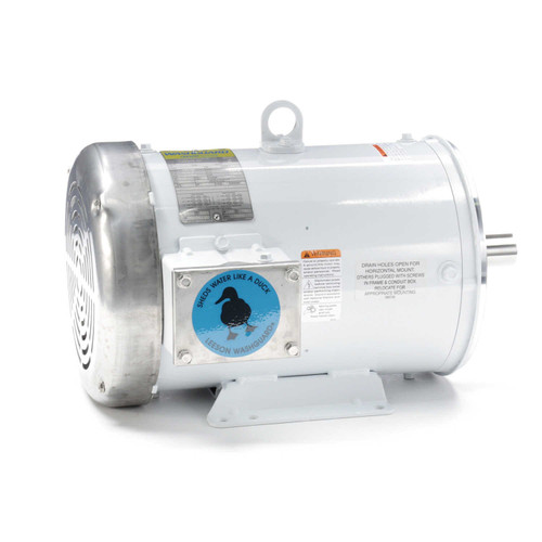 132205.00 Leeson |  7.5 hp 3600 RPM 184TC Frame TEFC 230/460V Wash Down Duty