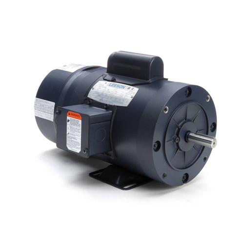 114165.00 Leeson |  1/3 hp 1725 RPM 56C Frame TENV C-Face (Rigid Base) Brake Motor 115/208-230V