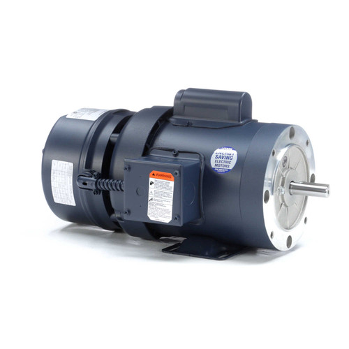 111950.00 Leeson |  1/2 hp 1725 RPM 56C Frame TEFC C-Face (Rigid Base) Brake Motor 115/208-230V