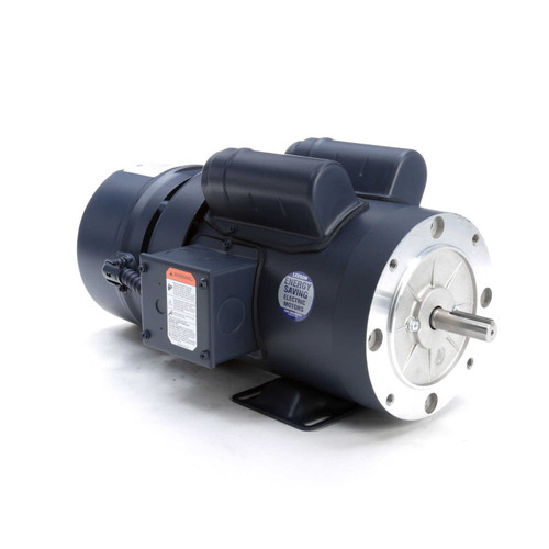 111951.00 Leeson |  1 hp 1725 RPM 56C Frame TEFC C-Face (Rigid Base) Brake Motor 115/208-230V