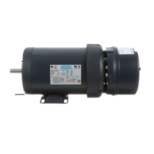 119561.00 Leeson |  1 hp 1800 RPM 56 Frame TEFC Brake Motor 230/460V