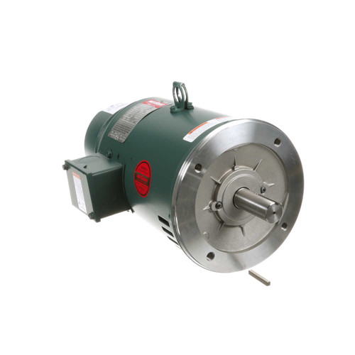 132471.00 Leeson |  5 hp 1800 RPM 184TC Frame ODP C-Face (No Base) Brake Motor 230/460V