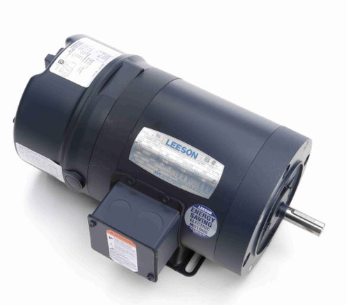 110669.00 Leeson |  1/3 hp 1800 RPM 56C Frame TENV C-Face (Rigid Base) Brake Motor 208-230/460V