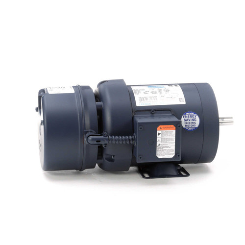 114152.00 Leeson |  1/2 hp 1200 RPM 56C Frame TEFC C-Face (Rigid Base) Brake Motor 208-230/460V