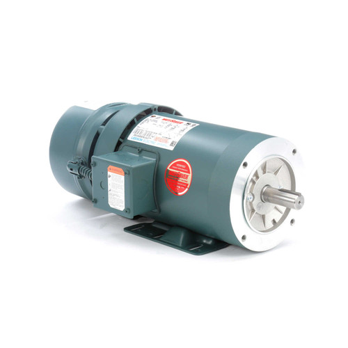 122249.00 Leeson |  1.5 hp 1800 RPM 145TC Frame TEFC C-Face (Rigid Base) Brake Motor 230/460V