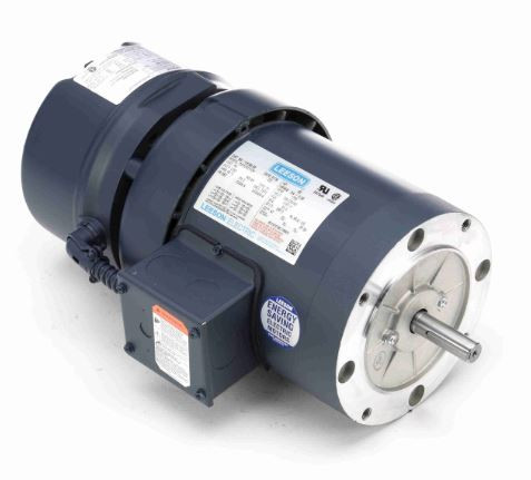 114160.00 Leeson |  3/4 hp 1800 RPM 56C Frame TEFC C-Face (No Base) Brake Motor 208-230/460V