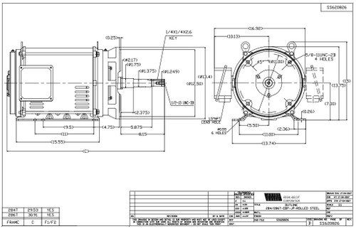 GT2469 Marathon 30 hp 3525 RPM 284JP Frame ODP 230/460V Marathon Electric Motor