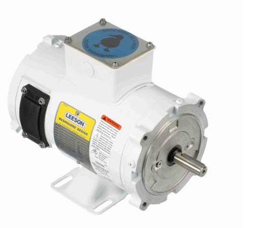 108424.00 Leeson |  1/3 hp 1800 RPM 56C TENV Frame 90 volts DC Wash Down Duty