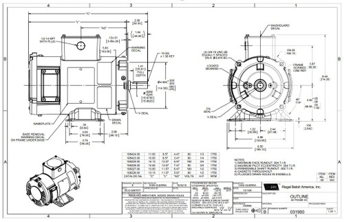 108228.00 Leeson |  3/4 hp 1800 RPM 56C TENV Frame 90 volts DC Wash Down Duty