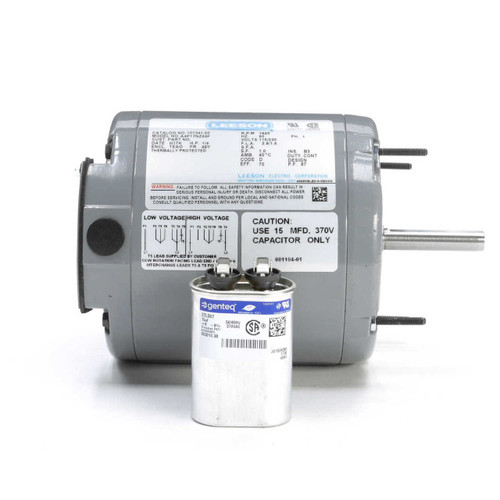 101341.00 Leeson |  1/4 hp 1625 RPM 48YJ TENV 115/230V Hatchery Fan Motor