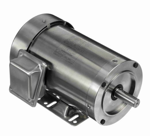 191487.00 Leeson |  1 hp 1800 RPM 143TC Frame TEFC 208-230/460 Volts Stainless Steel