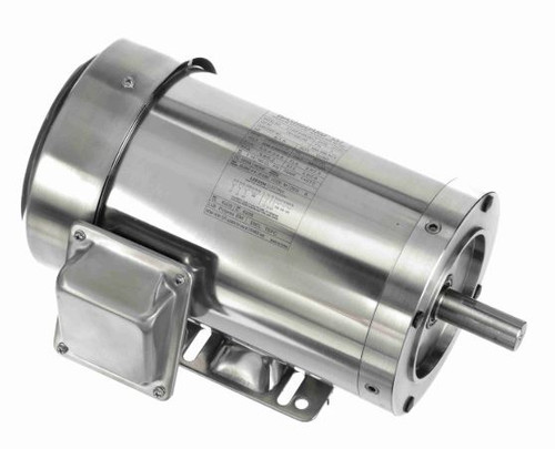 191490.00 Leeson |  2 hp 3600 RPM 145TC Frame TEFC 208-230/460 Volts Stainless Steel