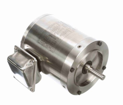 191208.00 Leeson |  3/4 hp 1800 RPM 56C Frame TENV 208-230/460 Volts Stainless Steel