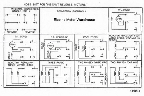 RS-2 Relay & Controls | 1.5 hp - 2 hp Electric Motor Reversing Drum Switch - Position = Maintained