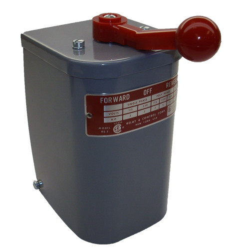 RS-5 Relay & Controls | 2 hp - 3 hp Electric Motor Reversing Drum Switch -  Position = Maintained